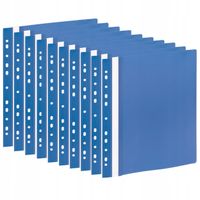 SKOROSZYT SZTYWNY WPINANY A4 PCV NIEBIESKI 10SZT TRES