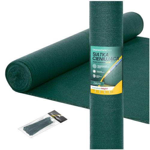 SIATKA CIENIUJĄCA 90% MASKUJĄCA MATA OSŁONOWA NA OGRODZENIE PŁOT 1,5x10m UV na Arena.pl