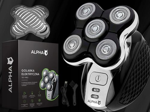 GOLARKA MĘSKA MASZYNKA DO GOLENIA BRODY GŁOWY TRYMER ALPHA na Arena.pl