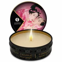 shunga mini caress świeca do masażu 30 ml rożany aromat