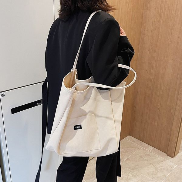 Torba materiałowa minimalistyczna duża TP15K zdjęcie 3