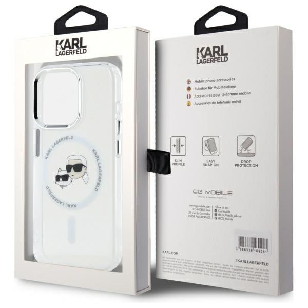 Etui Karl Lagerfeld do iPhone 15 Pro Max, Biały, MagSafe zdjęcie 8