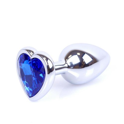 Plug-Jewellery Silver  Heart Plug- Dark Blue na Arena.pl