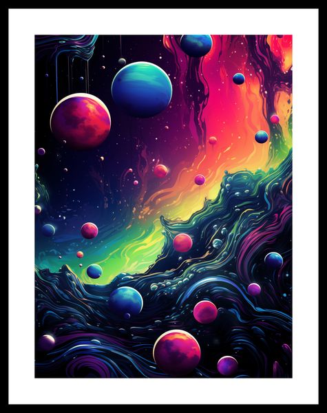 Plakat 30x40cm Kalejdoskop Galaktyk zdjęcie 3