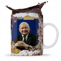 Kubek Full Print Prezesa Jarosław Kaczyński Pis Z Nadrukiem Ze Zdjęciem