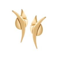 kolczyki na sztyfcie o satynowym złotym wykończeniu (p25/jes/99au mat)