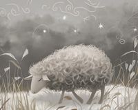 Plakat 76x60,5cm Bujna Owca