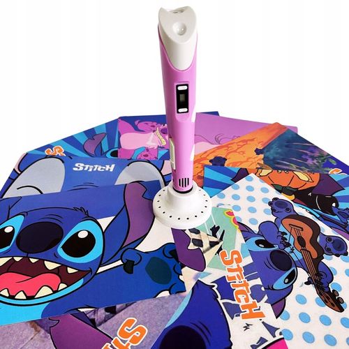 DŁUGOPIS 3D LILO I STICH ZESTAW PREZENT WKŁADY PEN DRUKARKA SZABLONY STITCH na Arena.pl