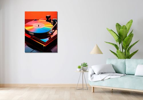 Obraz 70x90cm Wibracje Retro Winyli na Arena.pl