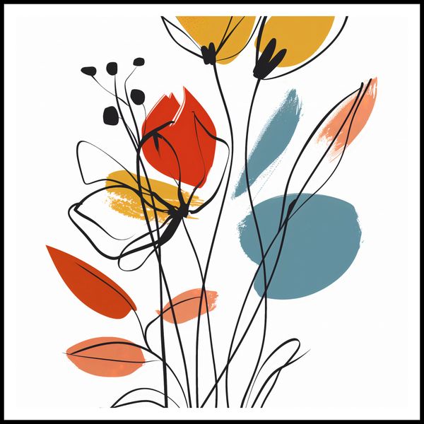 Plakat 100x100cm Ogród przy Lecie zdjęcie 3