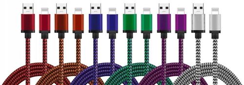 LIGHTNING IPHONE KABEL NYLONOWY USB 1M na Arena.pl