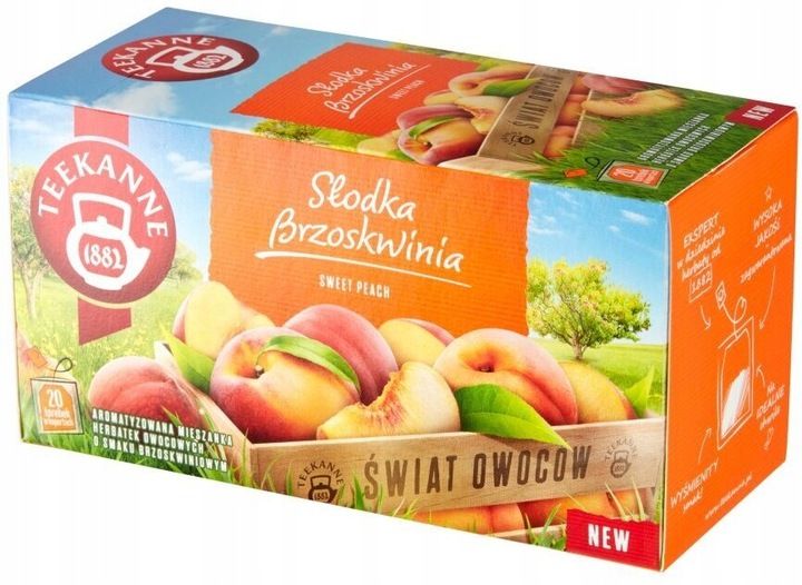 Herbata owocowa Teekanne słodka brzoskwinia x8 zdjęcie 2
