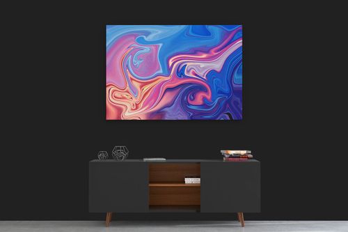 OBRAZ NA PŁÓTNIE CANVAS LIQUID ABSTRAKCJA 100X70 CM na Arena.pl