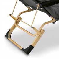 LEŻAK Ogrodowy PLAŻOWY szary PODUSZKA na SIEDZISKO Wygodny Tadar