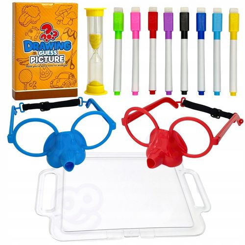 GRA NARYSUJ I ZGADNIJ OBRAZEK MALOWANIE NOSEM ZABAWKA RODZINNA WOOPIE na Arena.pl