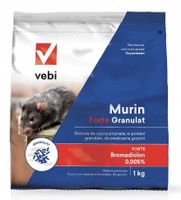 MURIN FORTE GRANULAT Trutka na szczury myszy - Środek gryzoniobójczy 1kg