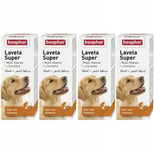 Beaphar Laveta Super Dog Witaminy Dla Psa Na Sierść 4x50ml na Arena.pl