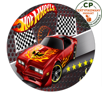 Opłatek na tort Hot Wheels
