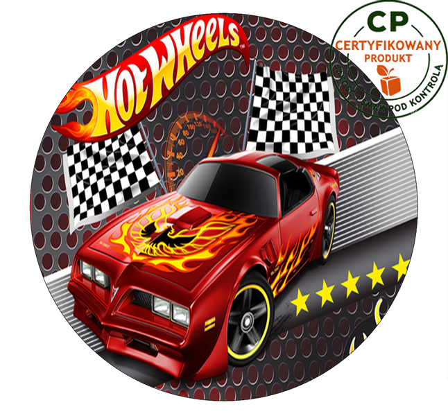 Opłatek na tort Hot Wheels zdjęcie 1