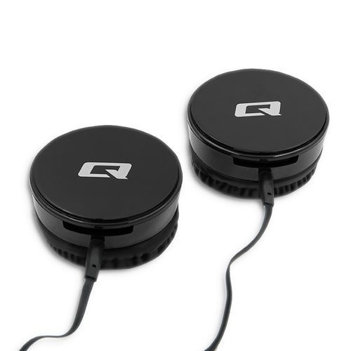 Qoltec Słuchawki nauszne z mikrofonem | Czarne na Arena.pl