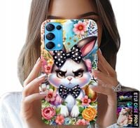ETUI DO OPPO FIND X3 LITE - KRÓLIK WIELKANOCNY, ZAJĄC, JAJKA + SZKŁO