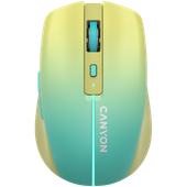 CANYON Mysz bezprzewodowa MW-44 Ładowanie USB-C Żółto - Niebieska