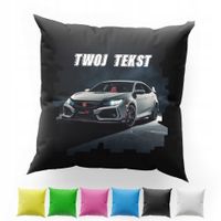 POSZEWKA Z NADRUKIEM BAWEŁNIANA 40x40CM - SAMOCHODY WYŚCIGI AUTO