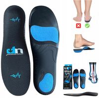 WKŁADKI DO BUTÓW SUPINUJĄCE NA KOŚLAWOŚĆ PŁASKOSTOPIE TŁUMIĄ 95% WSTRZĄSÓW