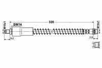Renault Thalia Zestaw Przewodów Hamulcowych Elastycznych Gumowych