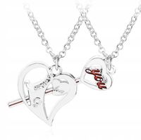 16 0167 Naszyjnik Zakochanych Serce oraz Klucz do Niego