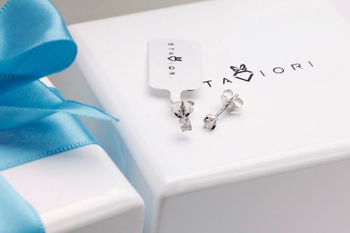 Złote kolczyki KBD0632 - Diament na Arena.pl