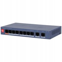 Switch DAHUA CS4010-8ET2GT-60 10/100Mb/s 8x PoE 2x Uplink 60W Watchdog VLAN