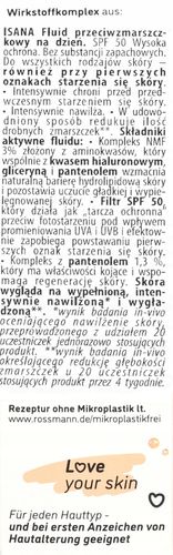 ISANA LOVE YOUR SKIN FLUID PRZECIWZMARSZCZKOWY NA DZIEŃ SPF 50 30 ML na Arena.pl
