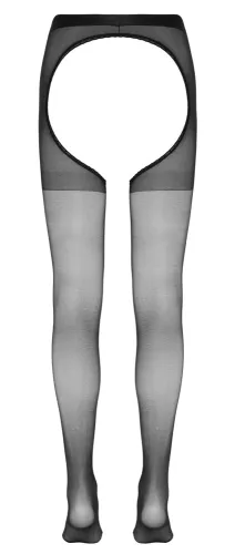 cottelli legwear rajstopy czarne z otwartą strefą s/m na Arena.pl