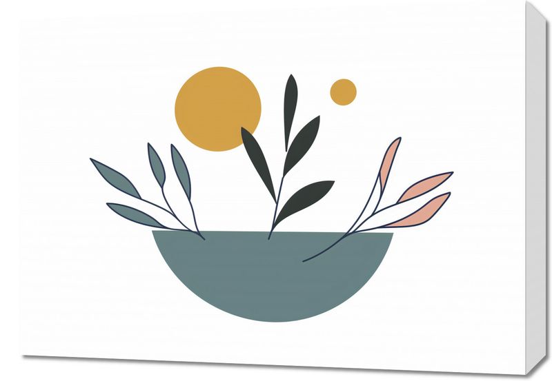 Obraz 70x50cm Miska Roślinności zdjęcie 1