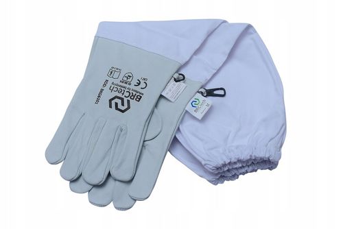 Rękawice pszczelarskie profesjonalne skórzane długie BRCtech rozmiar XXL na Arena.pl