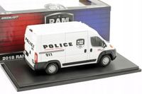 GREENLIGHT DODGE RAM PROMASTER 2018 Van Police1:43