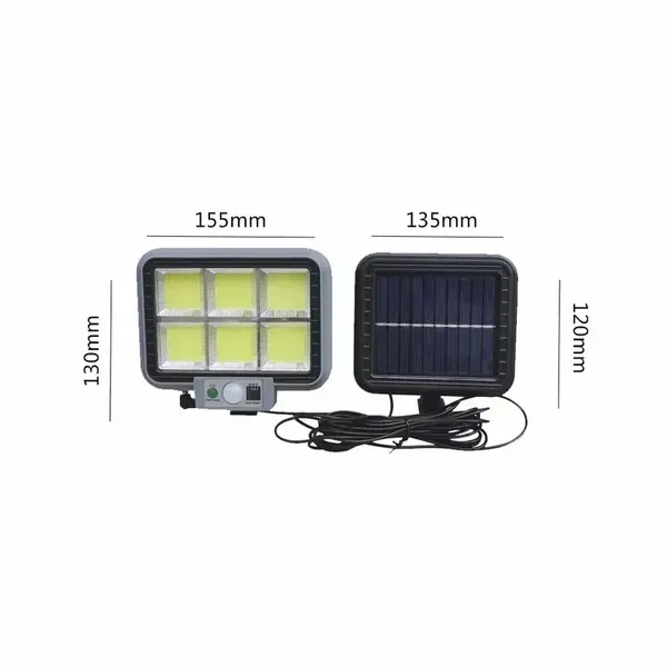 Halogen Solarny 30W Pilot, Czujnik Ruchu I Zmierzchu 8Cob zdjęcie 1