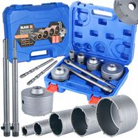 ZESTAW OTWORNIC DO BETONU SDS MAX SDS PLUS 9 EL BLACK TOOLS PREMIUM