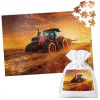 PUZZLE TRADYCYJNE - TRAKTOR CIĄGNIK POLE GOSPODARSTWO ROLNIK - 120 el