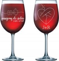 Kieliszek do wina grawer PREZENT dla pary na rocznicę