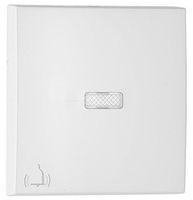 Efapel Aquarella klawisz do łącznika zwiernego z poświetleniem symbol dzwonek aluminium 90795 tal