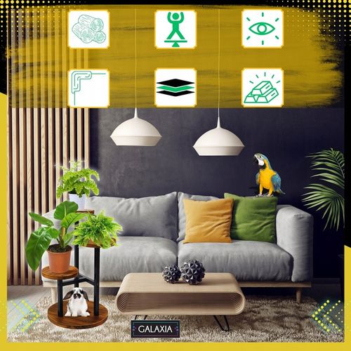 KWIETNIK STOJĄCY Stojak na Kwiaty Kwiatki Rośliny Metalowy Drewniany Loft na Arena.pl