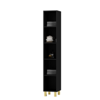 Słupek łazienkowy stojący otwarty Nati 170 czarny (W7)