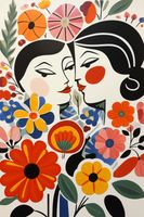 Plakat 20x30cm Kwiatowy Romans