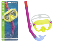 Maska z Rurką do Nurkowania Żółto- Różowa Bestway 24036