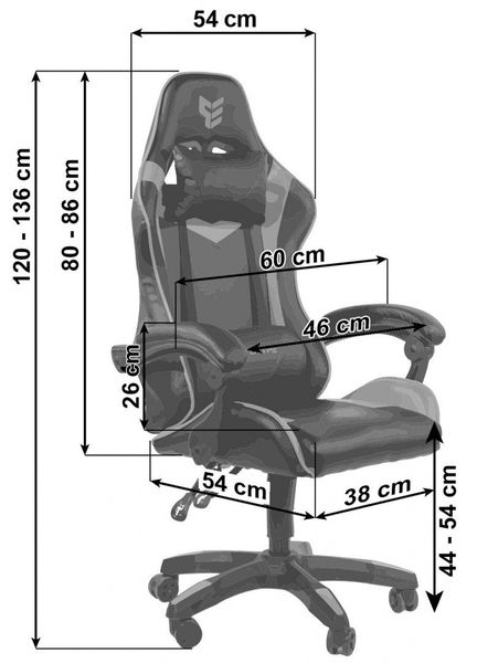 Fotel obrotowy gamingowy HERO ENZO PINK ALCANTARA zdjęcie 13