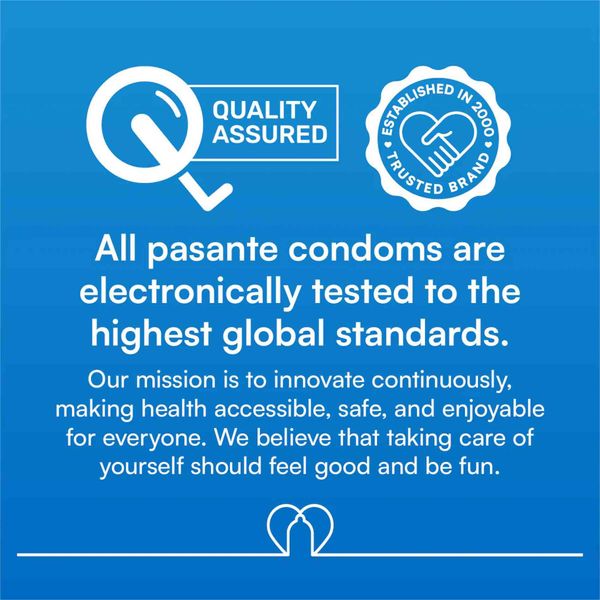 Pasante Ribbed/Passion Condoms 3 Pcs zdjęcie 4