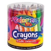 KREDKI ŚWIECOWE JUMBO 48 KOLORÓW W WIADERKU COLORINO 5907690892111