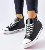 Czarne ocieplane trampki Big Star KK274598 36